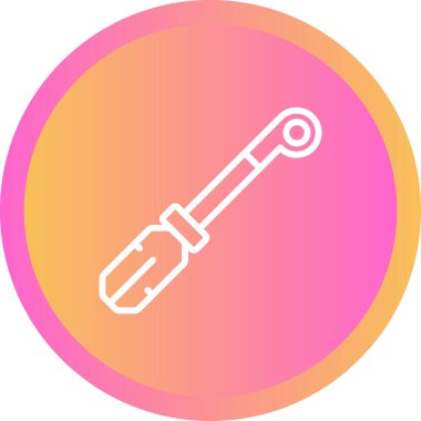 Boru ipliği. Web simgesi basit illüstrasyon