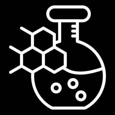 Kimya Set simgesi vektör illüstrasyonu 