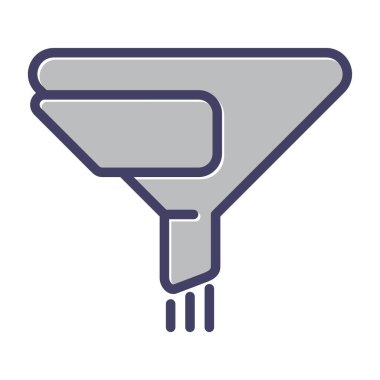 Filtre ağ simgesi, basit vektör illüstrasyonu