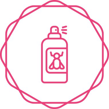 Böcek spreyi simgesinin vektör illüstrasyonu