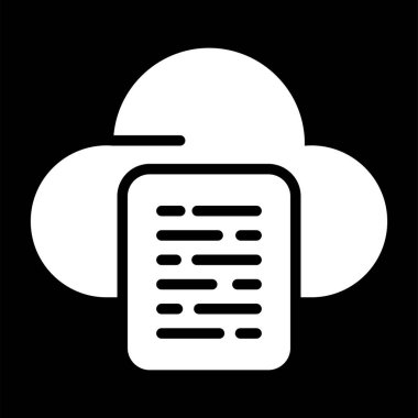 Bulut ağı simgesi, vektör illüstrasyonu. bulut simgesi