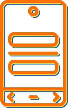 cep telefonu simgesi, vektör illüstrasyon tasarımı 