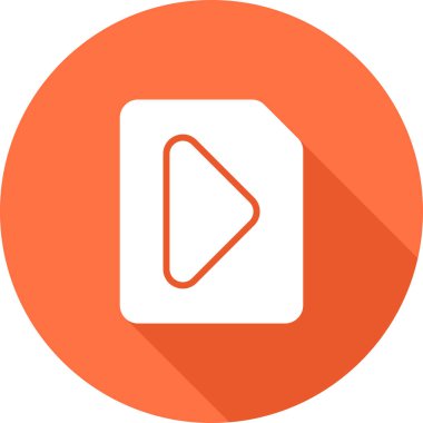 video dosyası simgesini, vektör çizim  