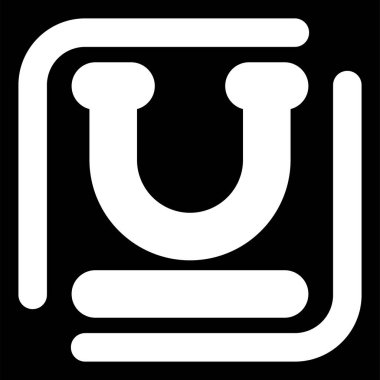 Altı çizili simge düz ve basit set tasarımı