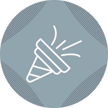Modern Konfeti simgesinin vektör çizimi    