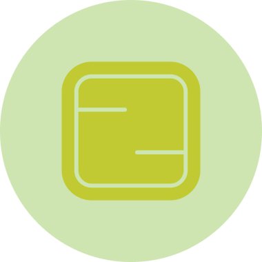 Kare vektör çizgisi simgesi