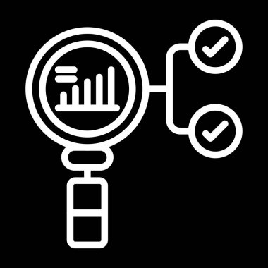 Prescriptive Analytics simgesinin vektör çizimi