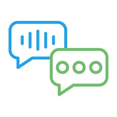 Konuşma baloncukları simgesi, vektör illüstrasyonu 