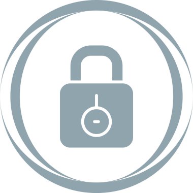 trend biçimi izole edilmiş arkaplanda kilit simgesi