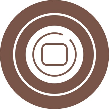 Çember Web simgesi vektör illüstrasyonunu durdur