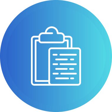 Belge Yapıştır Web simgesi vektör çizimi