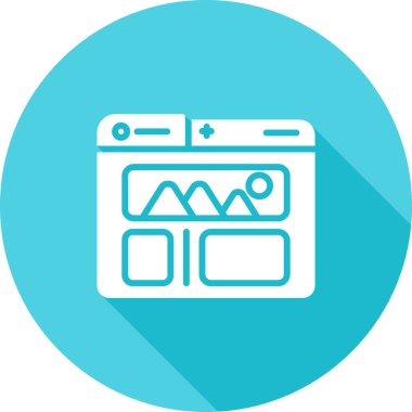 Kullanıcı Arayüzü Web simgesi vektör çizimi