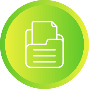 Belgelerin olduğu klasör. Web simgesi basit illüstrasyon