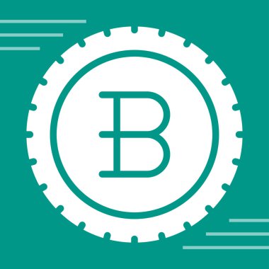 Bitcoin simgesi, vektör illüstrasyonu. Kripto para birimi sembolü 