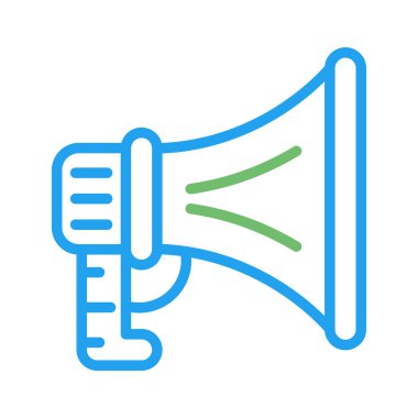 Hoparlör basit web simgesi, vektör illüstrasyonu 