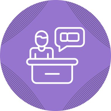 Sohbet simgesi konsept vektör çizimi