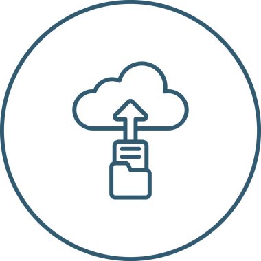 Web simge vektör çizim upload