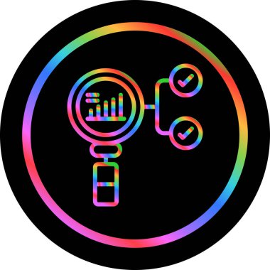 Prescriptive Analytics simgesinin vektör çizimi