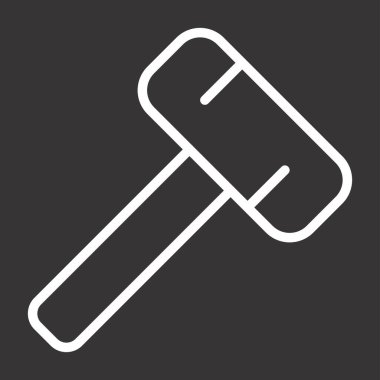 Çekiç ağı simgesi, vektör illüstrasyonu 