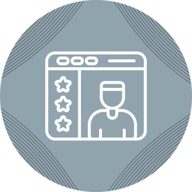 Kullanıcı geribildirim simgesi, vektör illüstrasyonu 