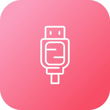 SATA kablo simgesinin web illüstrasyonu