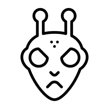  uzaylı vektör ağı simgesi