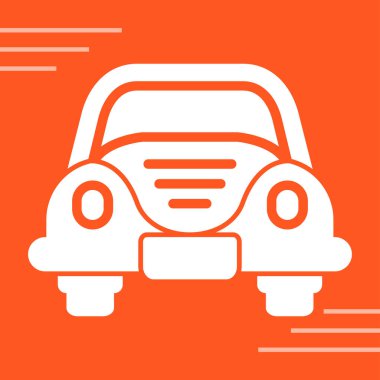 araba simgesi tasarımı, web illüstrasyonu