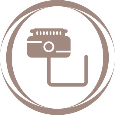 Fiş. Web basit simgesi illüstrasyonu