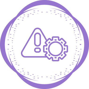 Uyarı tehlike simgesi web basit illüstrasyonuName