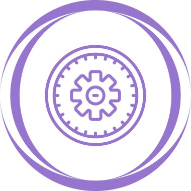 zaman yönetimi simgesi, vektör illüstrasyonu