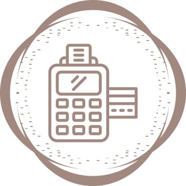 Manyetik Çizgili Okuyucu simgesinin vektör çizimi