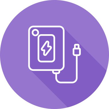 Power Bank vektör illüstrasyonunun simgesi