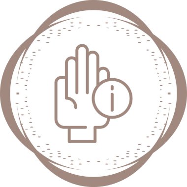 el hareketi ve Bilgi simgesi 