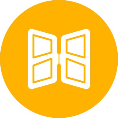 Kapı simgesinin vektör illüstrasyonu