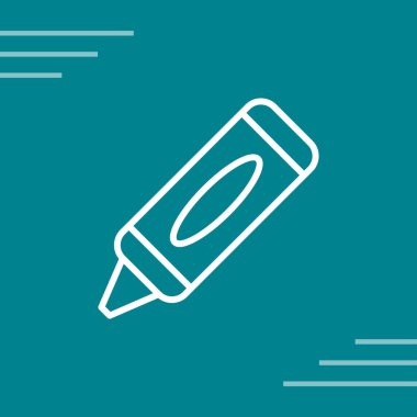 Crayon web simgesinin vektör illüstrasyonu