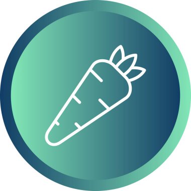 Havuç besin simgesi web illüstrasyonu