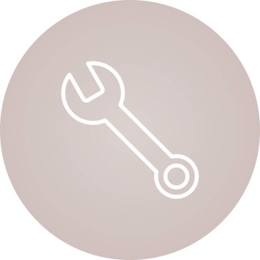 Spanner web simgesi vektör illüstrasyonu 