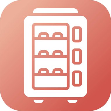 Otomat simgesinin basit vektör çizimi