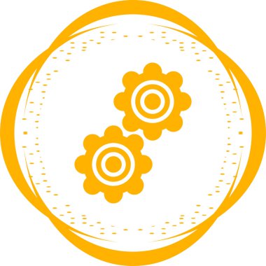 Ayarları satırı simgesi, vektör çizim 