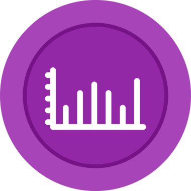 İstatistikler grafik simgesi. vektör illüstrasyonu