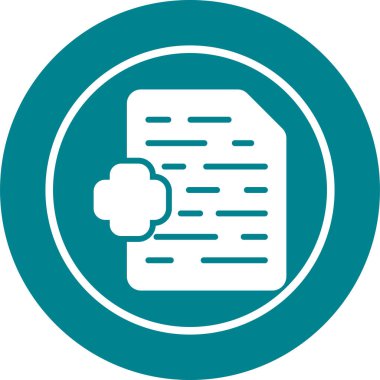 Dosya simgesinin vektör illüstrasyonu 