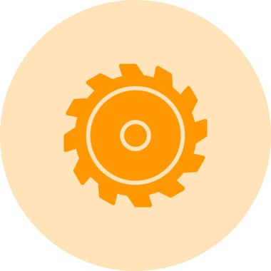 Vektör illüstrasyonu, testereli ağ simgesi