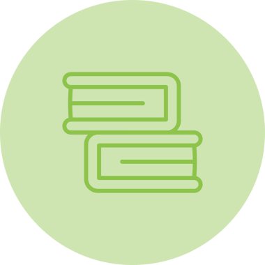 kitaplar düz simge, vektör illüstrasyonu