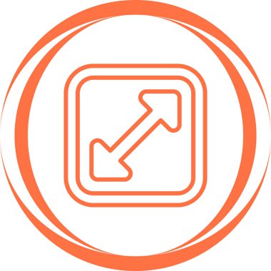 Büyütme Ağ simgesinin vektör illüstrasyonu