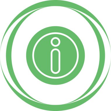 Bilgi. Web simgesi basit illüstrasyon 