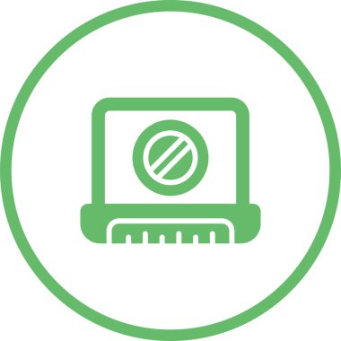 dizüstü bilgisayar simgesi, vektör illüstrasyonu basit tasarım