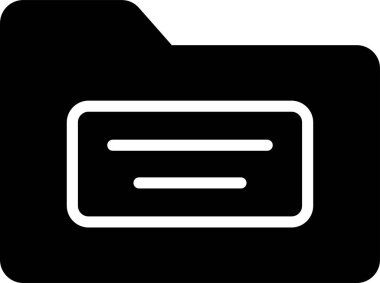 dosya dizini simgesi, vektör illüstrasyonu basit tasarım