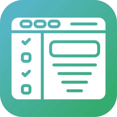 Tasarım Özeti. Web simgesi basit illüstrasyon   