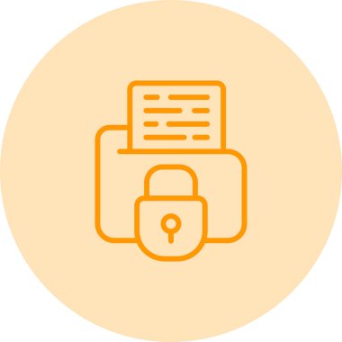 Secure Folder icon, vector illustration