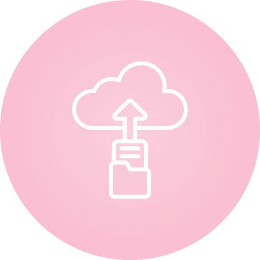 Web simge vektör çizim upload